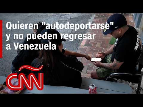 Venezolanos en EE.UU. quieren "autodeportarse", pero no pueden regresar a su país