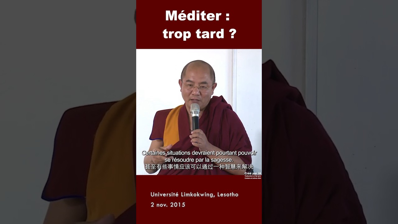Pourquoi Méditer AVANT le Burn-out ? | 为什么要在崩溃之前就开始禅修 （Khenpo Sodargye）