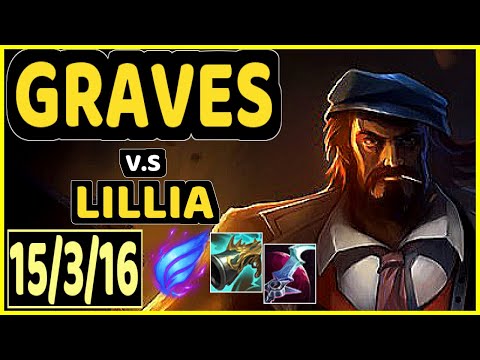 MAXLORE (GRAVES) vs LILLIA - 15/3/16 KDA JUNGLE GAMEPLAY - EUW Ranked GRANDMASTER