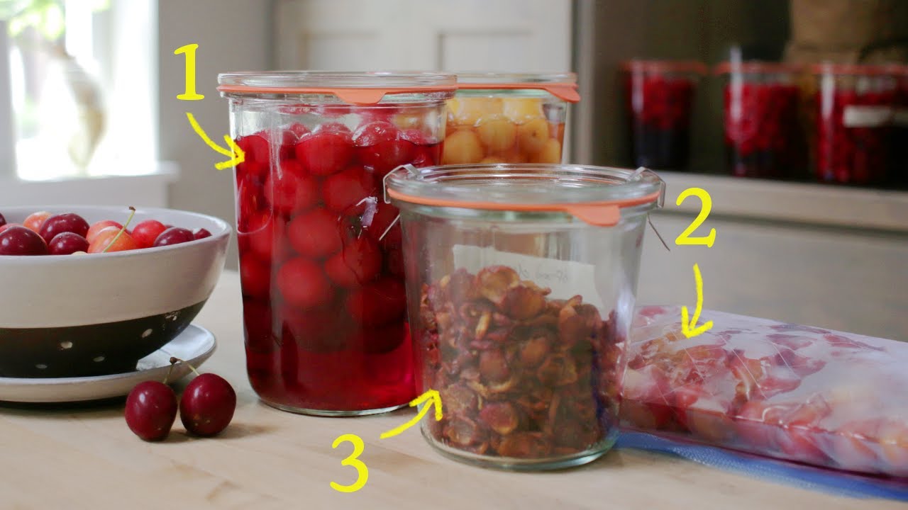 The BEST ways to preserve cherries 🍒 3 easy methods!