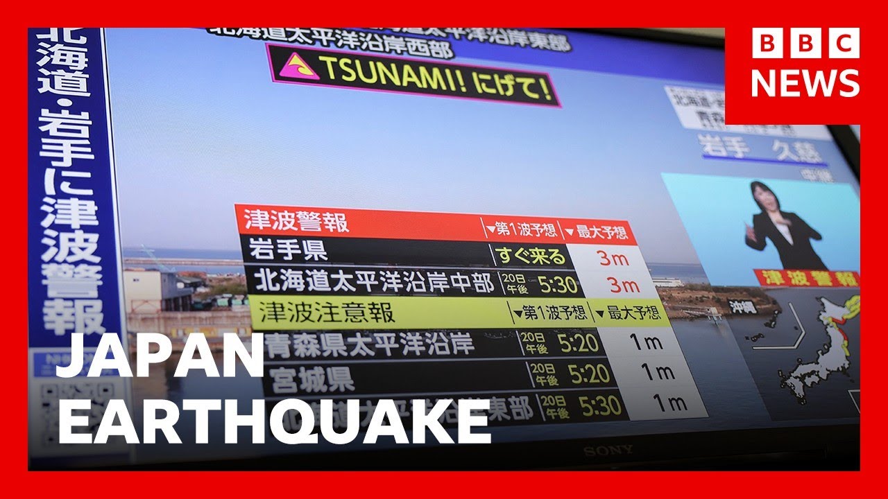 Second, bigger tsunami may hit after earthquake off north-east coast, Japan says | BBC News