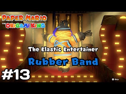 Rubber Band Boss Fight! Paper Mario: The Origami King Walkthrough Part 13 (No Commentary)