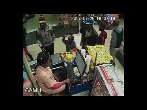 Butchery robbers caught on camera