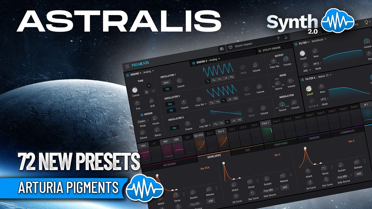MSD016 - Astralis - Arturia Astrolab / Analog Lab ( 72 presets ) - Video Preview 1