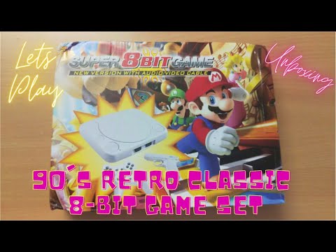 8 bit retro classic game console unboxing and Review | Classic 90's TV Video Game |