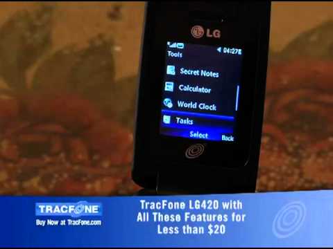 LG420 Phone features - Tracfone