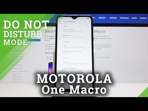 How to Activate DND Mode in MOTOROLA One Macro - Do Not Disturb Mode
