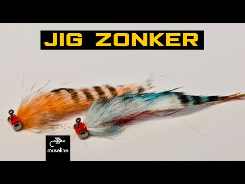 JIG ZONKER - HARELINE Pink barred zonker