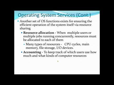 Learn Operating System Overview Operating Systems Services - Mind Luster