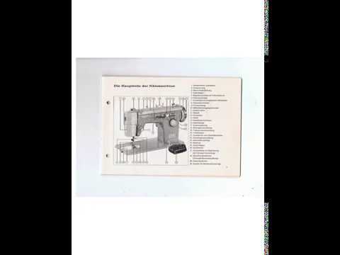 Manual Ideal Voll Zickzack DeLuxe Nähmaschine Sewing machine Швейная машина test