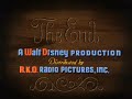 The End A Walt Disney Production Pinocchio 1940