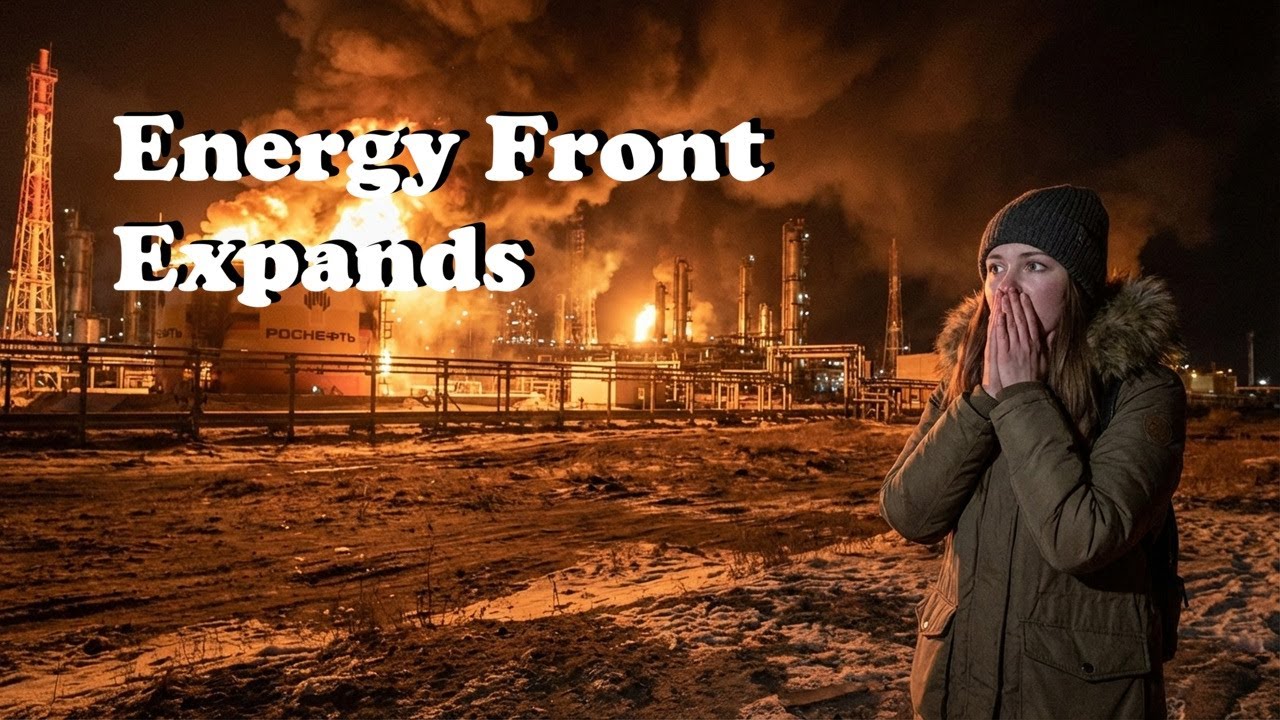 NIGHT TURNS TO FIRE: DRONES STRIKE RUSSIAN OIL REFINERY DEEP IN KRASNODAR || 2025