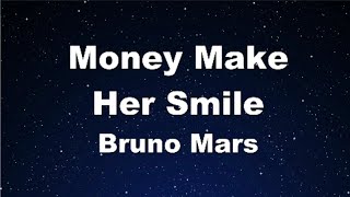 Karaoke♬ Money Make Her Smile - Bruno Mars 【No Guide Melody】 Instrumental, Lyric