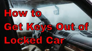 KEYS LOCKED IN CAR - How to GET IN Using a Clothes Hanger