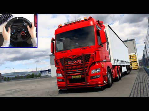 ETS2 MAN TGX Euro6 | REALISTIC driving EXPERIENCE with LOGITECH G29