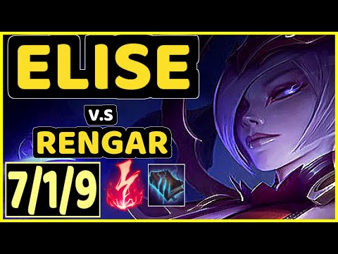 CINKROF (ELISE) vs RENGAR - 7/1/9 KDA JUNGLE GAMEPLAY - EUW Ranked GRANDMASTER