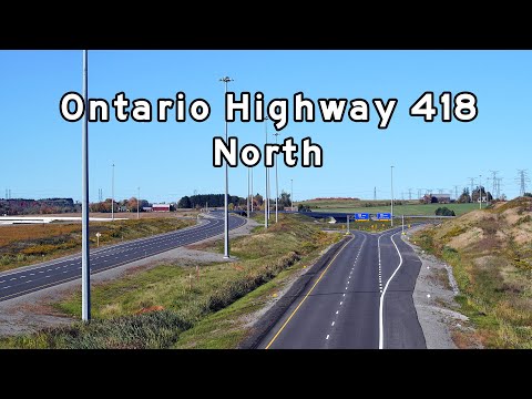 Ontario Highway 418 North - Toronto Freeways - 2020/10/07