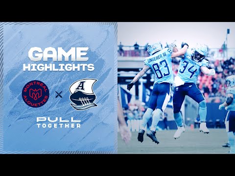 CFL Game Highlights - Toronto Argonauts vs. Montreal Alouettes - September 9, 2023