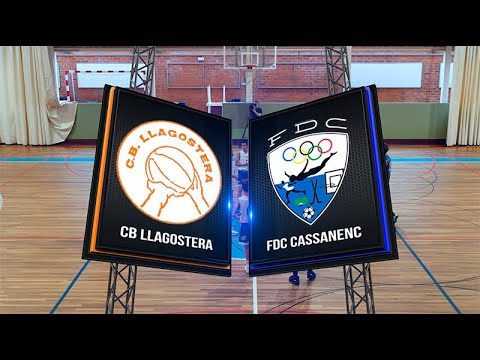 Partit amistós final de temporada CB Llagostera contra el FD Cassanenc categoria cadet any 2023