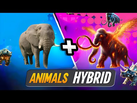 "Epic Animal Hybrids: Mammoth Evolution Unleashed!"#ai #hybrids