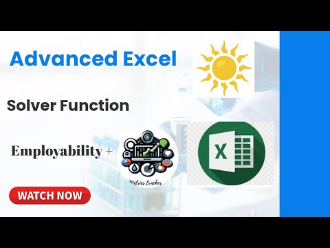 Excel Solver Tutorial Solving The Assignment Model Problem