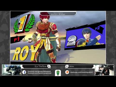 S4@GU 8-29 (Winner's Bracket): ELs TheFlow (Roy) vs Neko (Marth)