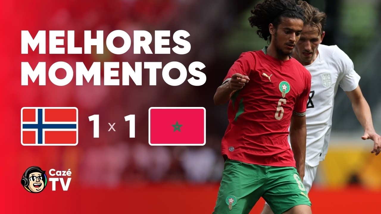 MELHORES MOMENTOS: MARROCOS 1 X 1 NORUEGA | AMISTOSOS PRÉ-COPA DO MUNDO 2026