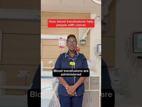 How blood transfusions help people with cancer - Keisha explains 🩸 #GiveBlood #Shorts