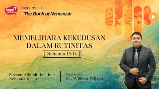 Download lagu bagaiMANNA The Gospel of Nehemiah | 16.01.26 | Nehemiah 13:14 | Memelihara Kekudusan dalam Rutinitas mp3