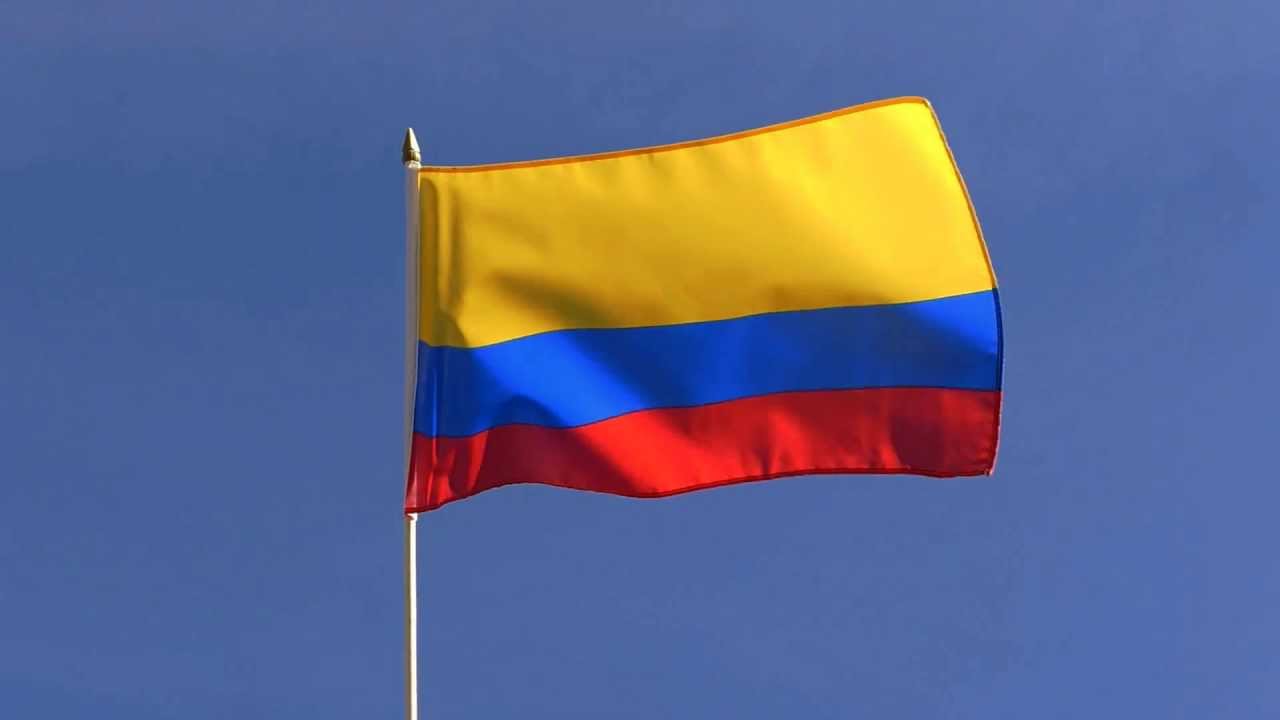 Colombia - Hand Waving Flag 12x18