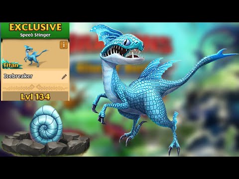 Icebreaker Max Level 134 Titan Mode - Exclusive Speed Stinger - Dragons:Rise of Berk