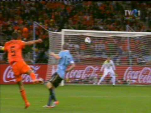 Holland - Uruguay [1-0] Giovanni Van Bronkhorst Goal World Cup 2010 Semi final