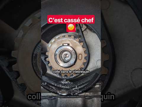 j’ai cassé la vis de poulie damper 😲 #peugeot #hdi #garage #cpt #moteur