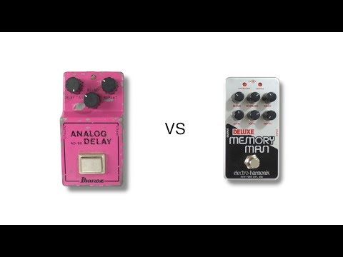 Electro Harmonix Nano Deluxe Memory Man vs Ibanez AD 80