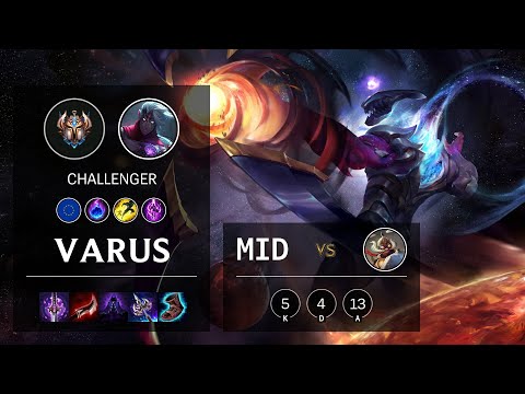 Varus Mid vs Corki - EUW Challenger Patch 10.15
