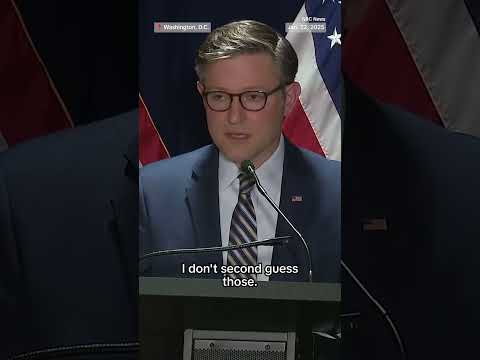 'We believe in redemption': Johnson responds to Trump's pardons of Jan. 6 rioters