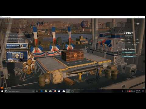 World of Warships.  10 French containers opened!