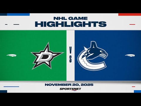 NHL Highlights | Stars vs. Canucks - November 20, 2025
