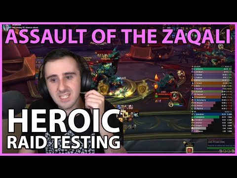Assault of the Zaqali Heroic Commentary: Raid Testing