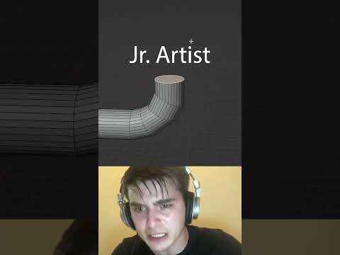 Jr vs Sr artist: modeling pipes  #blendertutorial #blender #blender3d #memes