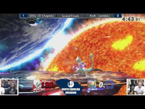 SC Smash Arcadian Sm4sh Grand Finals Set 2 DSG | El Chapo (Mewtwo) vs KnK | Jambi (Olimar)