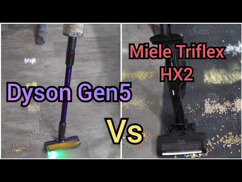 Dyson Gen5 Detect vs. Miele Triflex HX2 (nicht einmal annähernd)