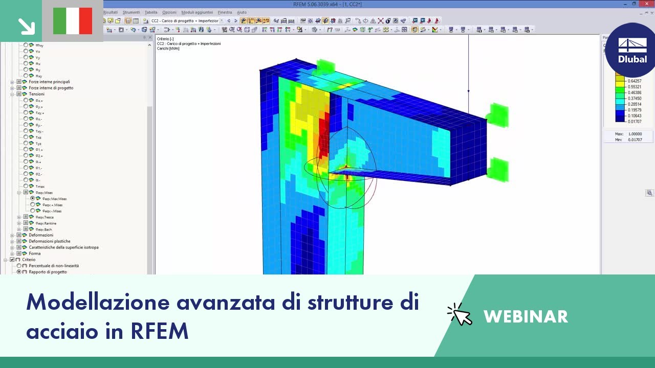 Modellazione avanzata di strutture di acciaio in RFEM