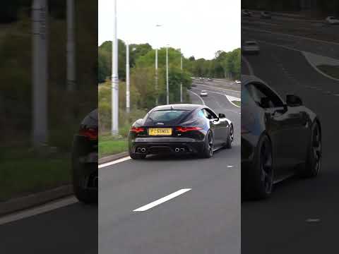 Jaguar F-Type R Accelerating Out Of Car Show🚀 #shorts #jaguar #ftype