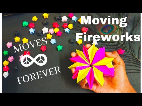 How to make Paper Moving FIREWORKS || Easy Origami ||