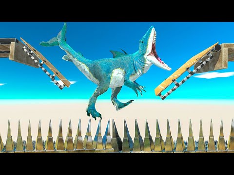 iF RuN ToO LaTE, BriDGE wiLL OpEn and FaLL oveR SpiKeS - Animal Revolt Battle Simulator