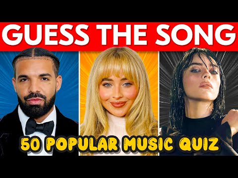 GUESS 50 RANDOM SONGS 🎶 | Music Quiz #2
