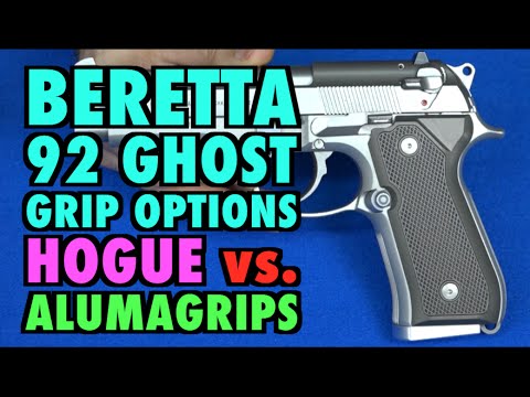 Beretta 92 Ghost Grip Options (Hogue vs. Alumagrips)