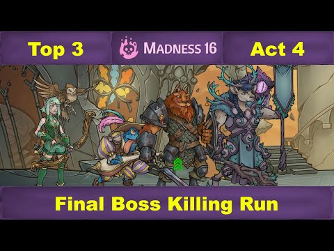 Act 4: Final Boss Killing Run: World Top 3 FULL Run: Madness 16 - Across the Obelisk