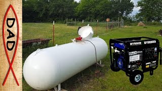 Emergency backup generator 325 gallon propane whole house